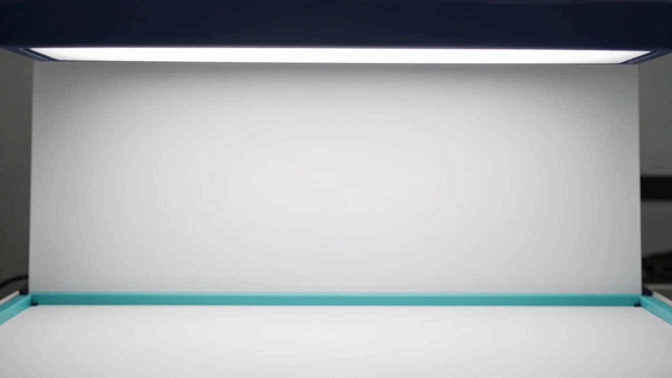 Placeholder product close-up of a sample under a bright work light, soft daylight, clean composition, no visible text or