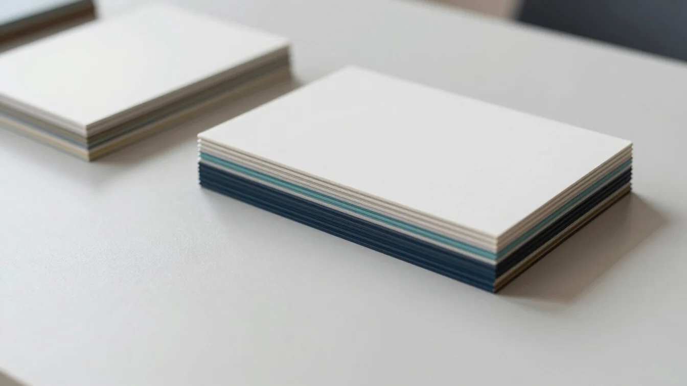 Placeholder: stacked building material samples on a neutral table