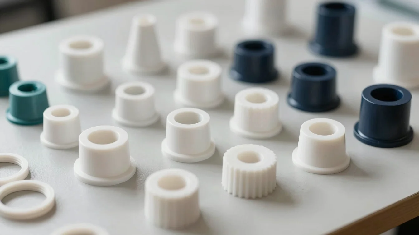 Placeholder: industrial supply components on a neutral table, clo